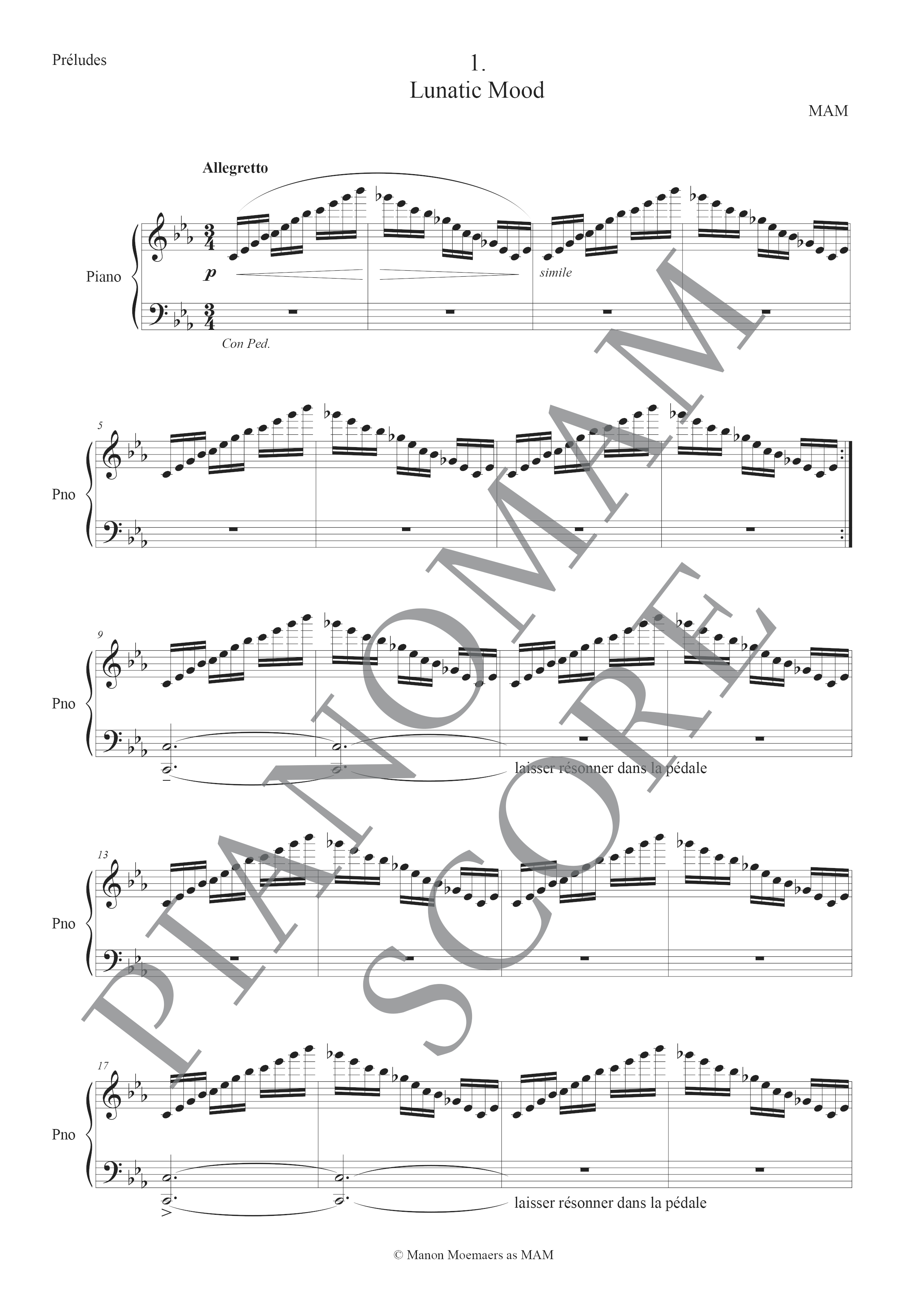 Prélude n°1 : Lunatic Mood