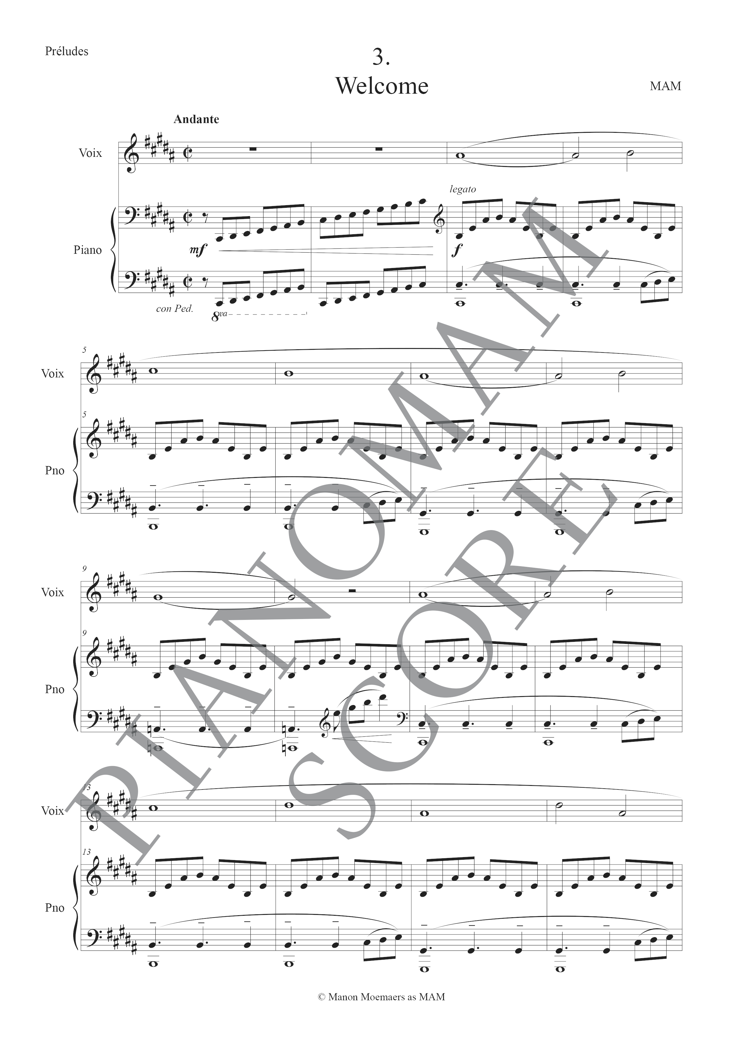 Prélude n°3 : Welcome