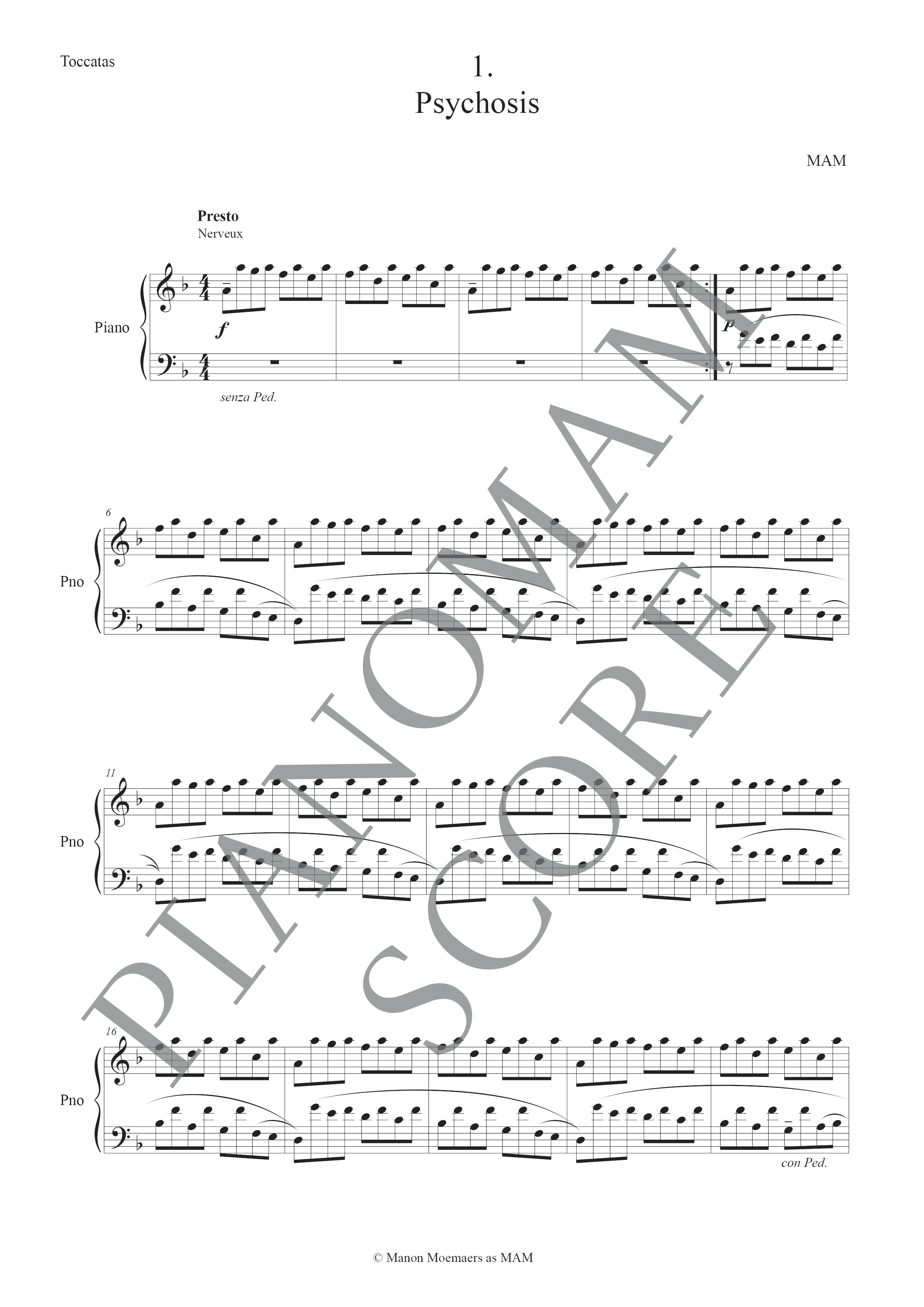 Toccata n°1 : Psychosis