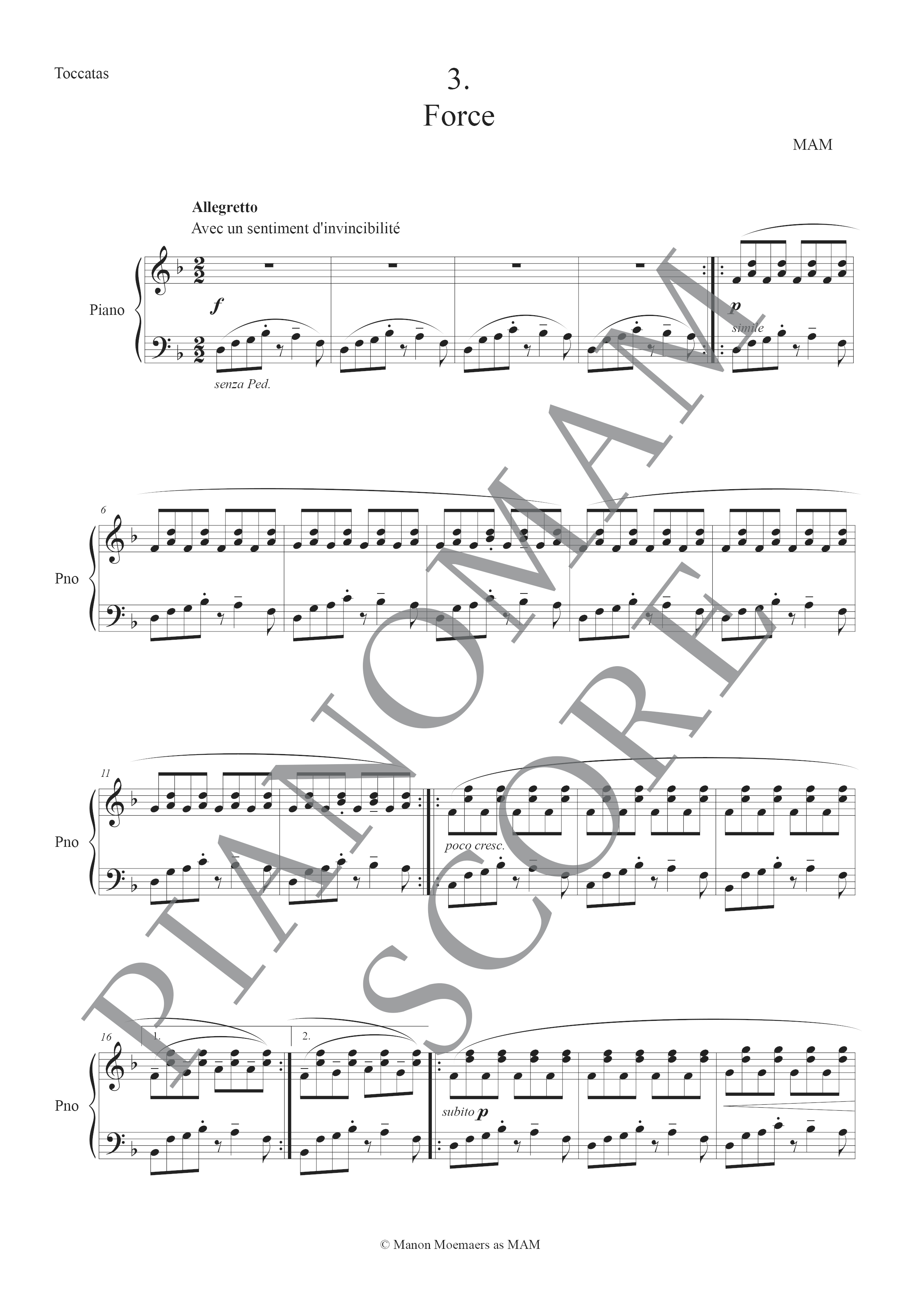 Toccata n°3 : Force