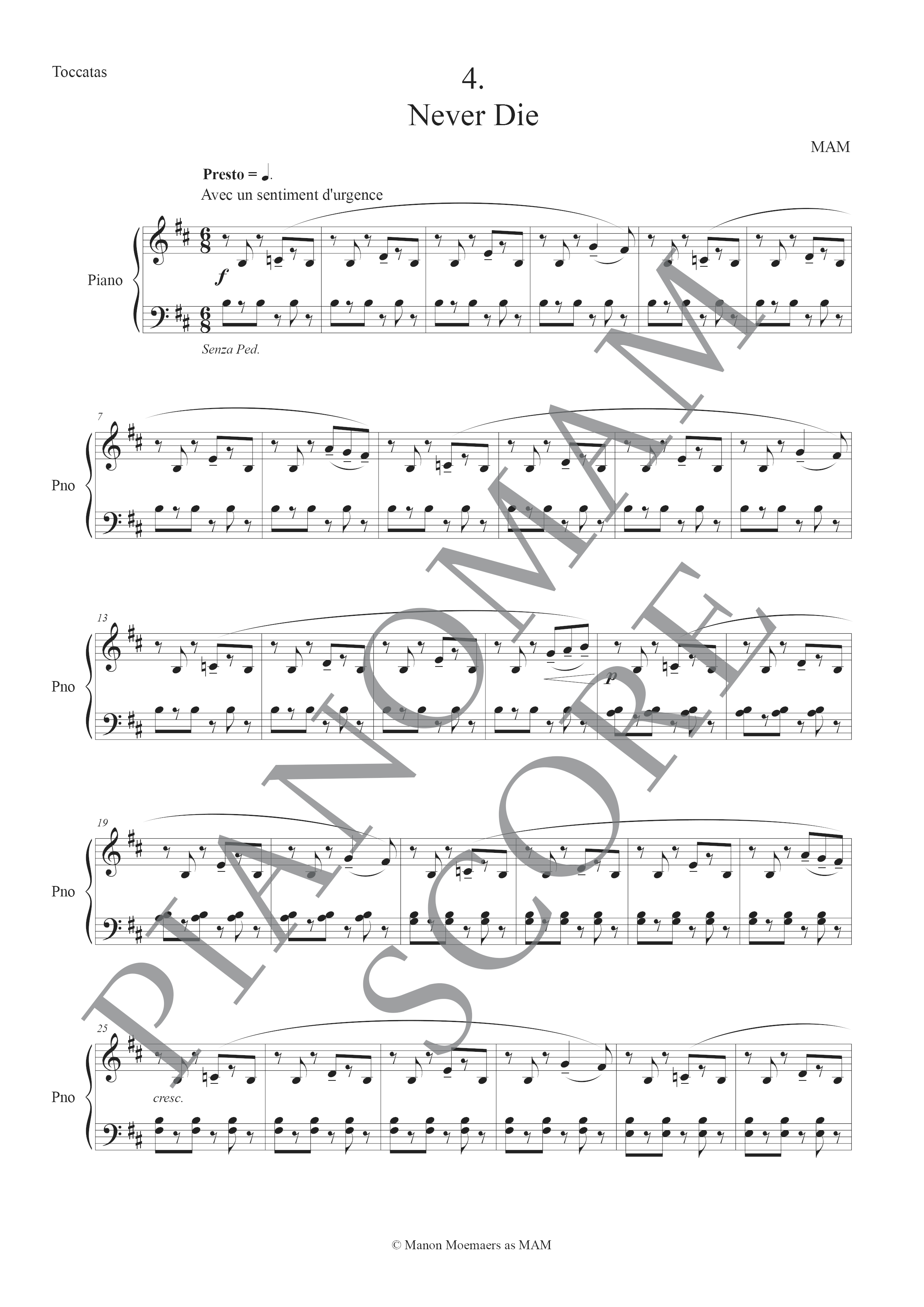 Toccata n°4 : Never Die